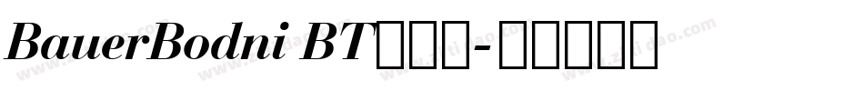BauerBodni BT手机版字体转换
